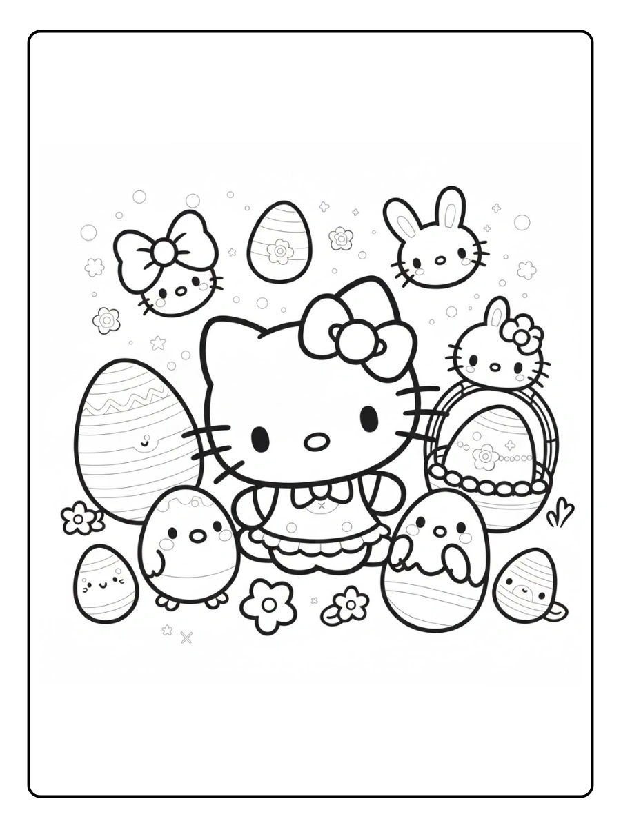 hello kitty easter coloring pages (1)