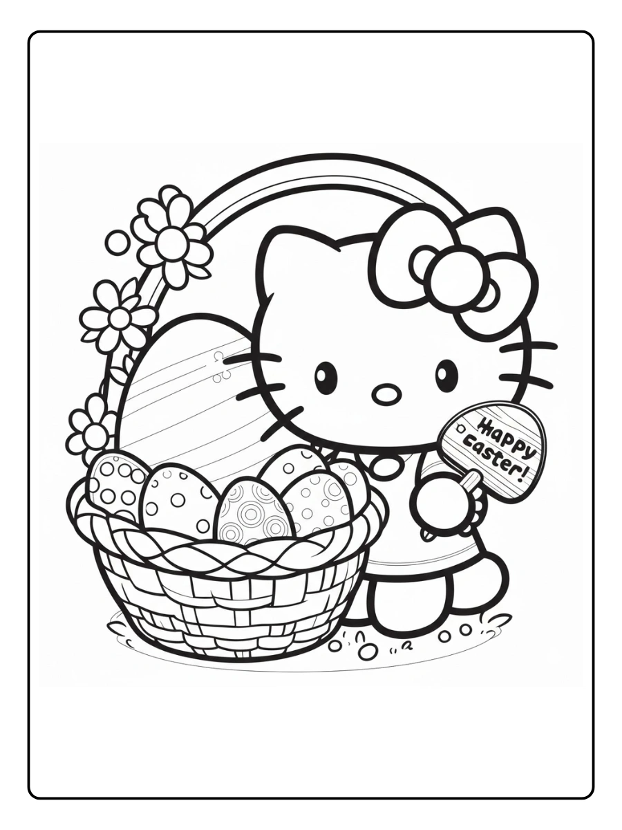 hello kitty easter coloring pages (3)