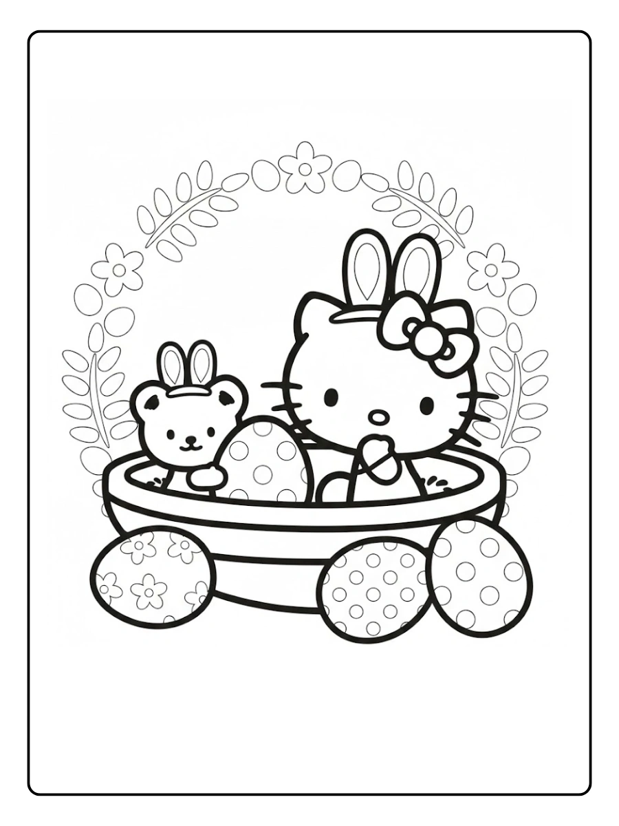 hello kitty easter coloring pages (4)
