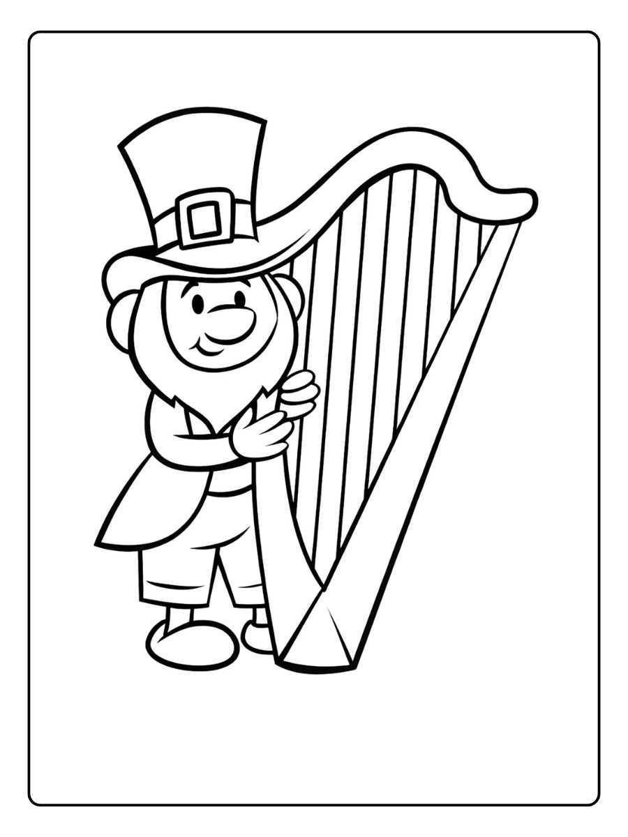 leprechaun coloring page (10)