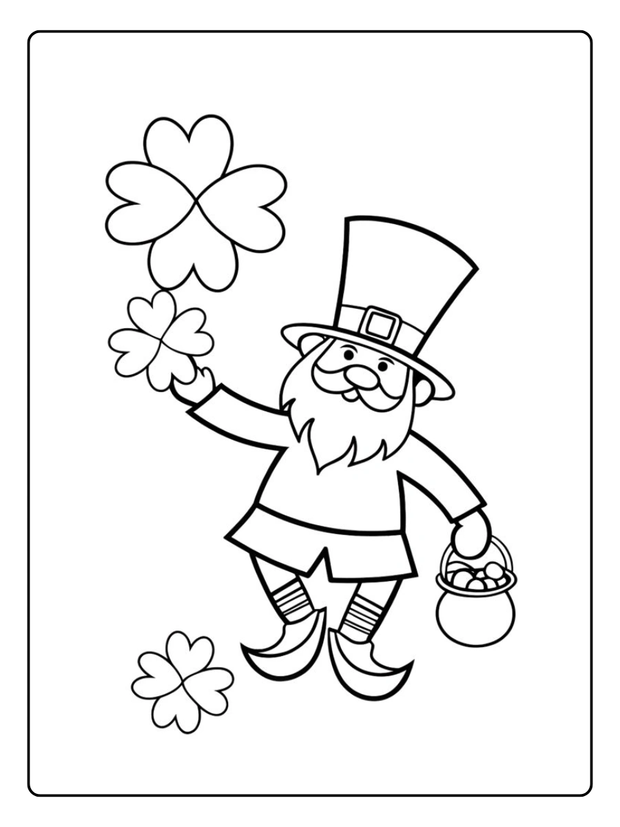leprechaun coloring page (14)