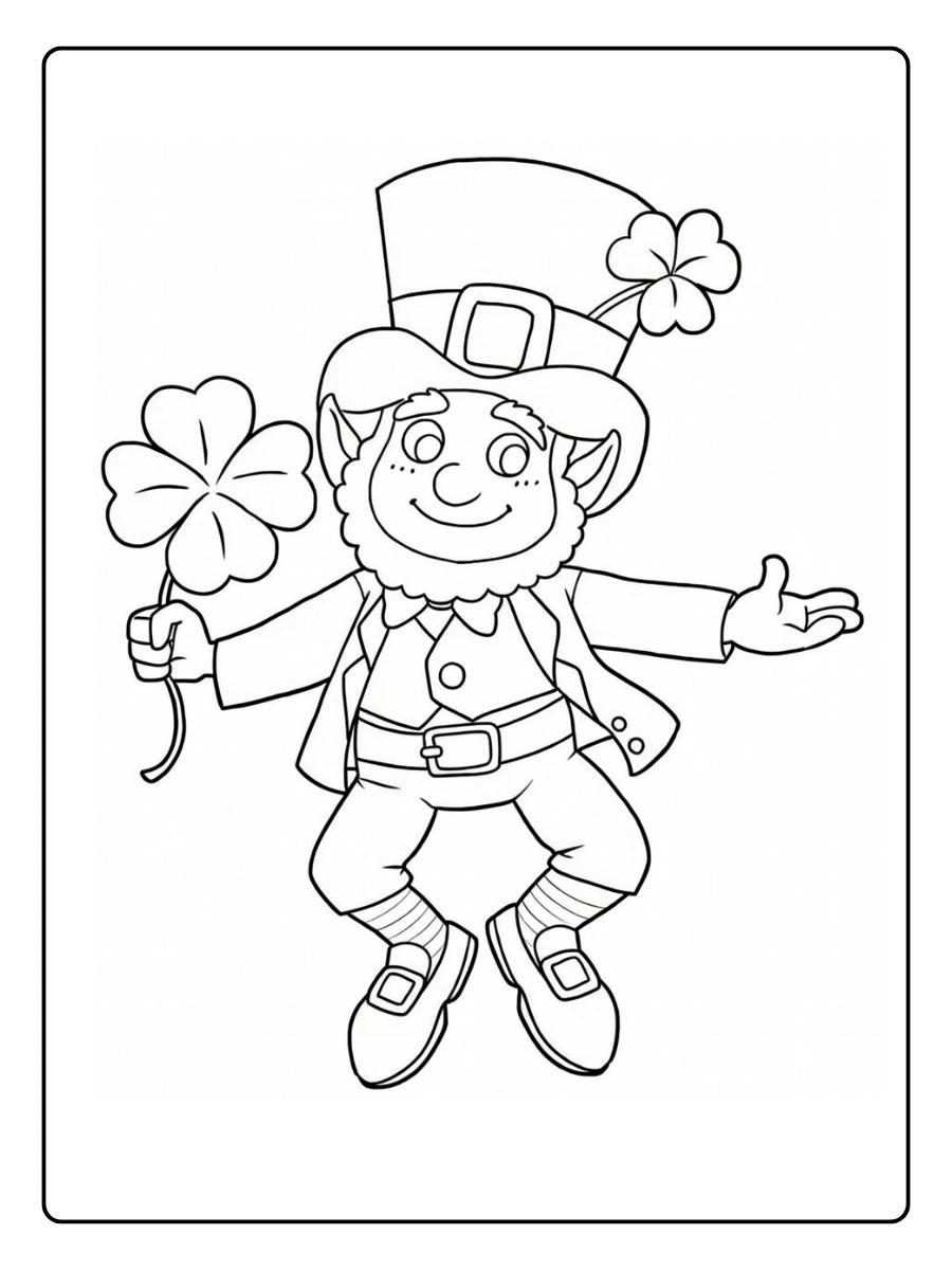 leprechaun coloring page (15)