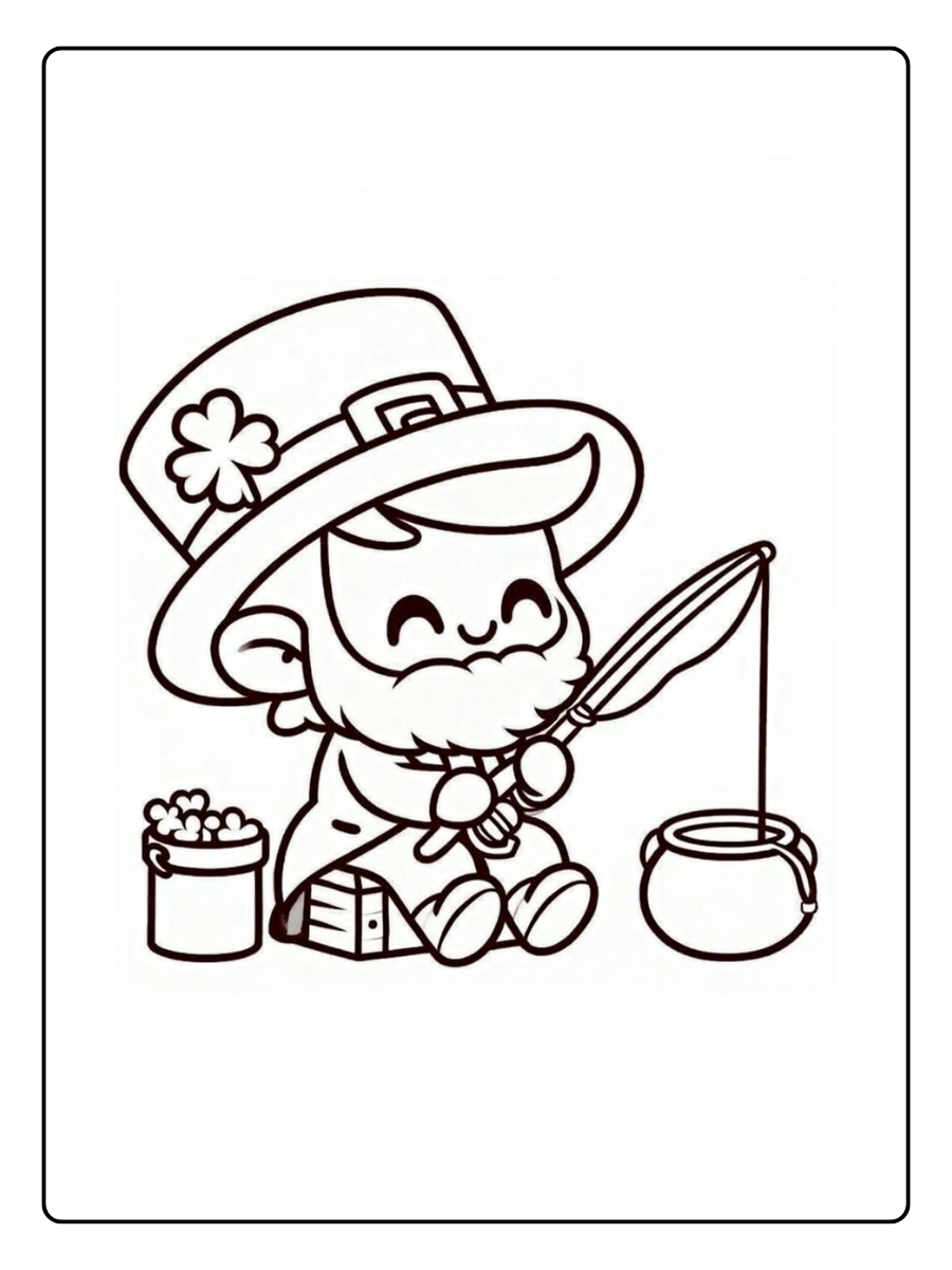 leprechaun coloring page (4)