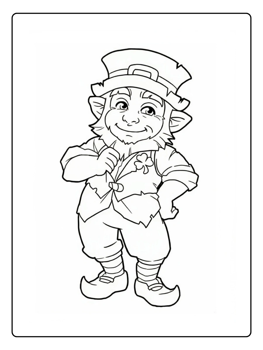 leprechaun coloring page (5)
