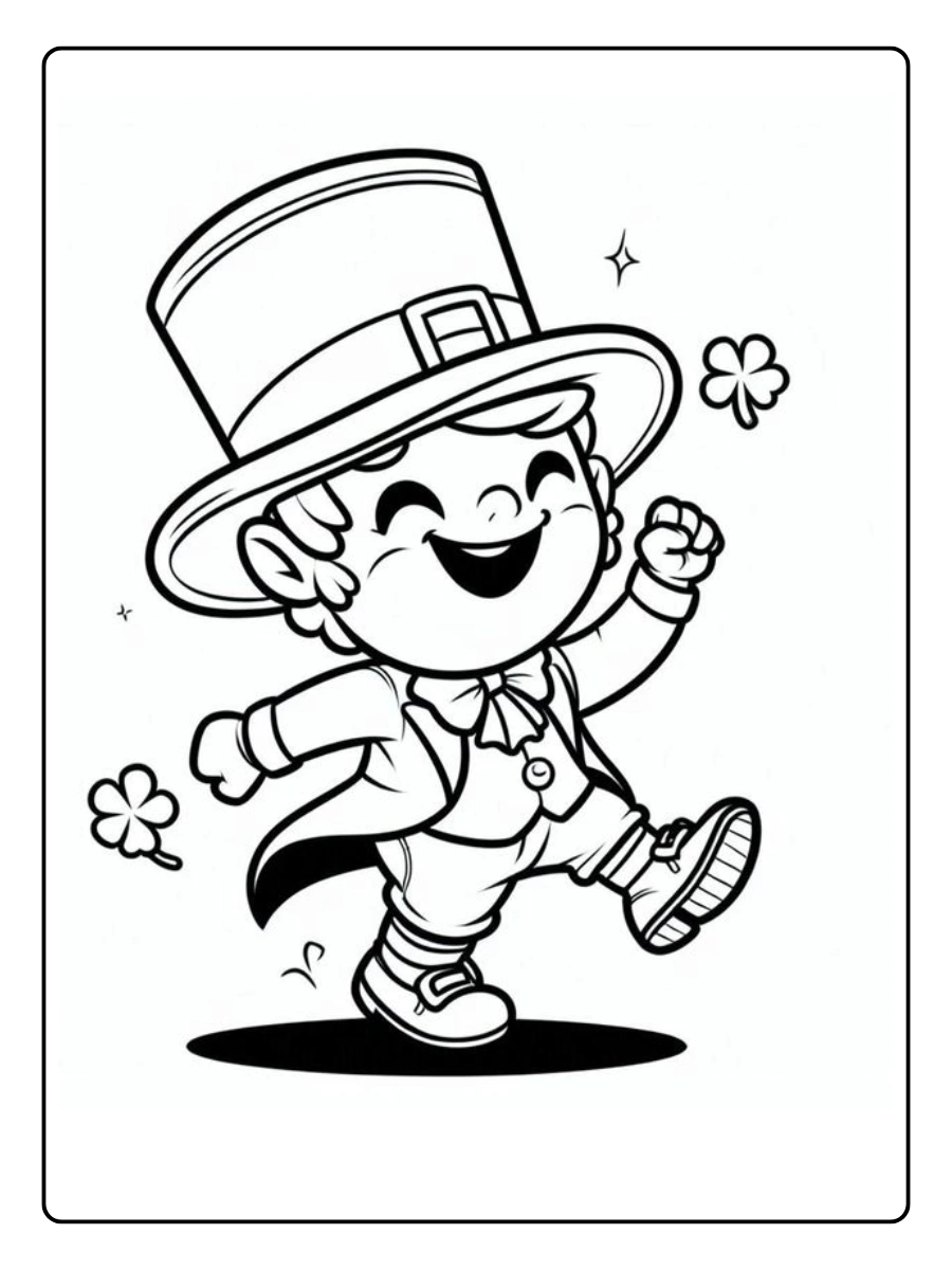 leprechaun coloring page (6)