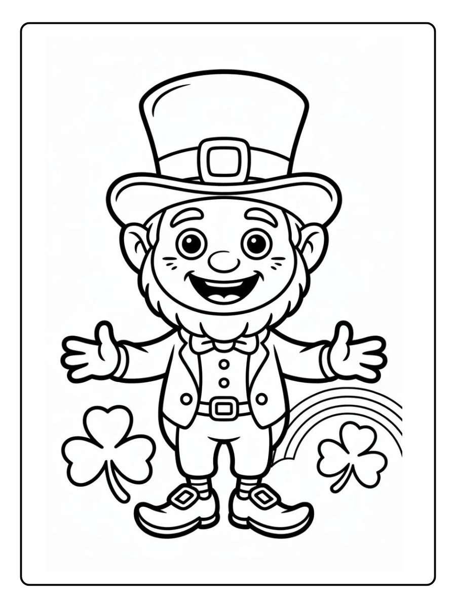leprechaun coloring page (7)