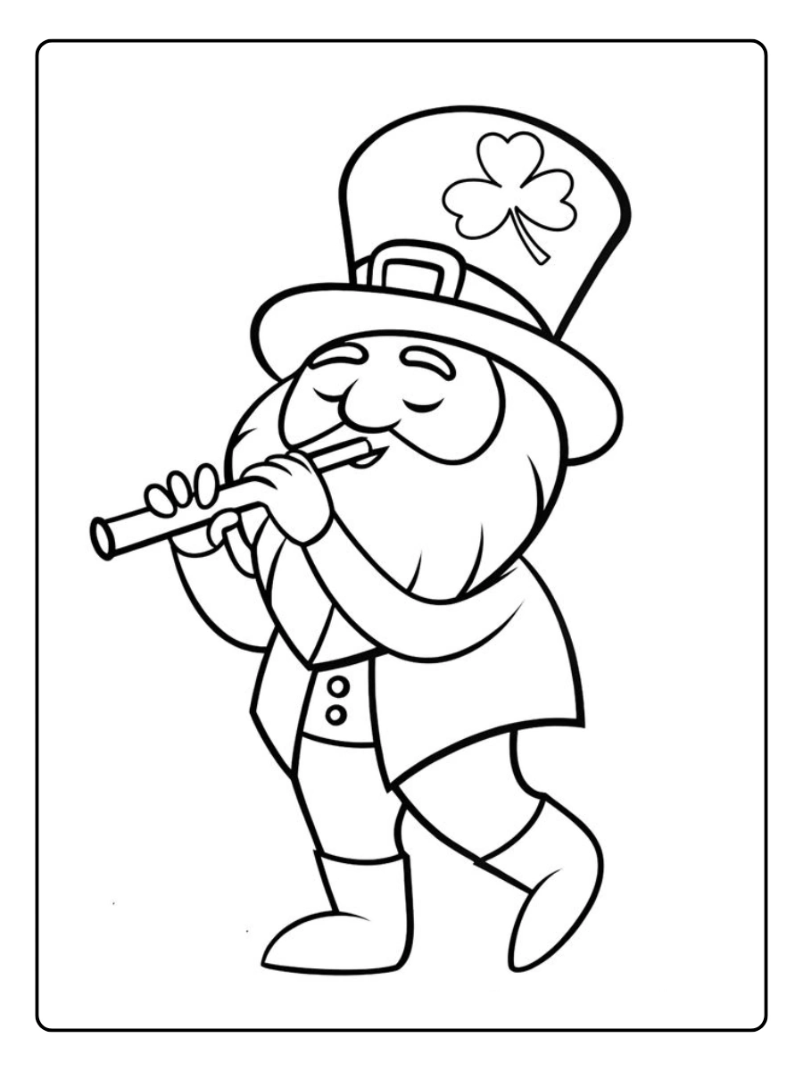 leprechaun coloring page (8)