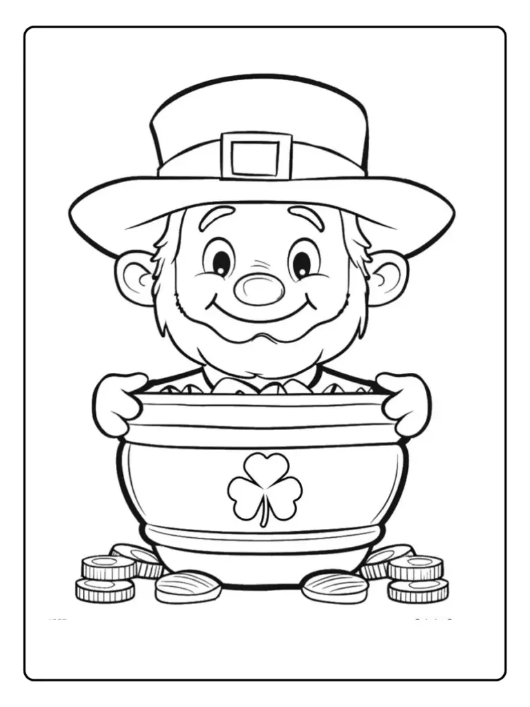 leprechaun coloring page (9)