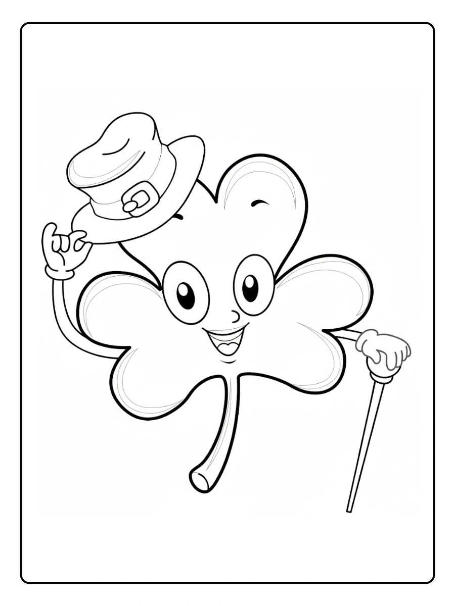 shamrock coloring page (1)