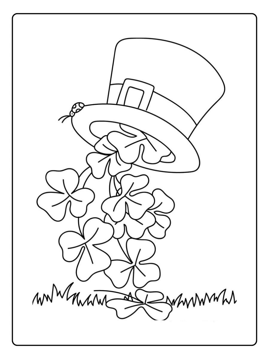 shamrock coloring page (11)