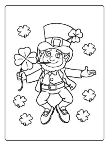 shamrock coloring page (13)