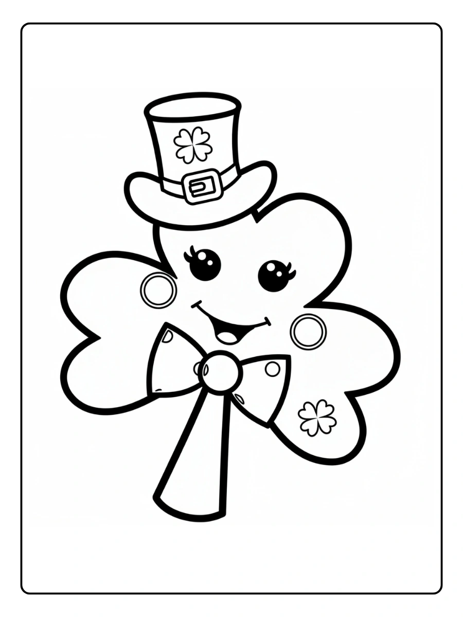 shamrock coloring page (15)