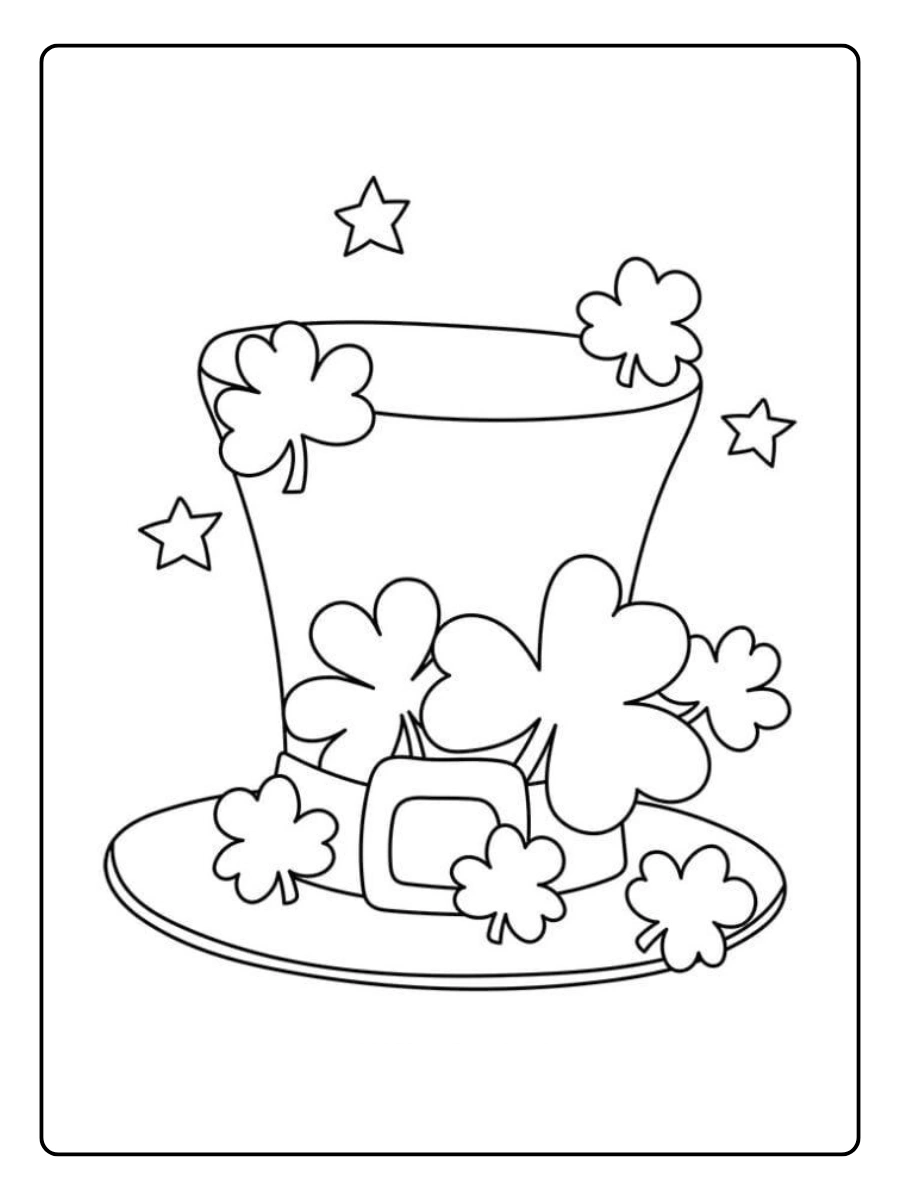 shamrock coloring page (3)