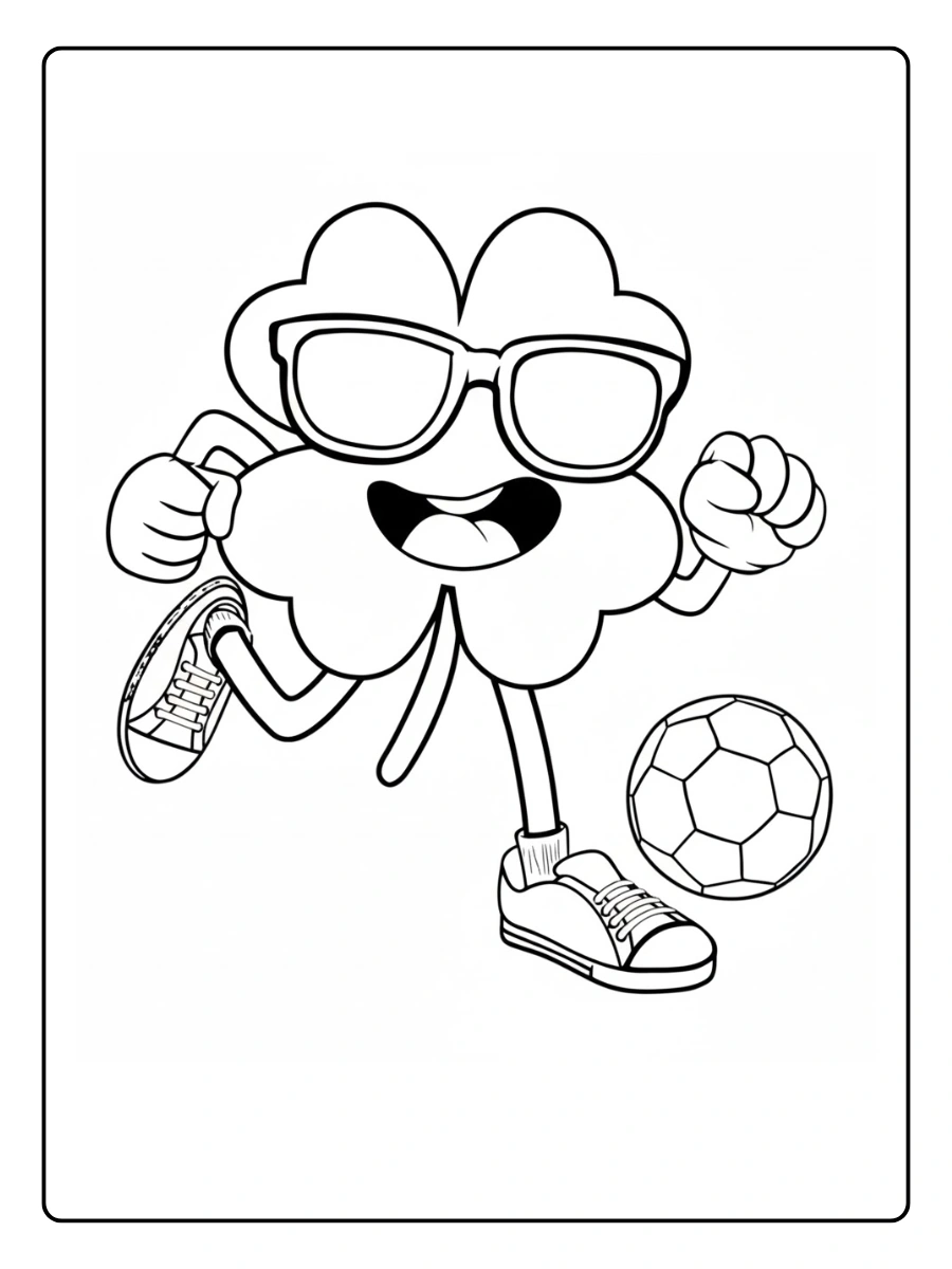 shamrock coloring page (4)