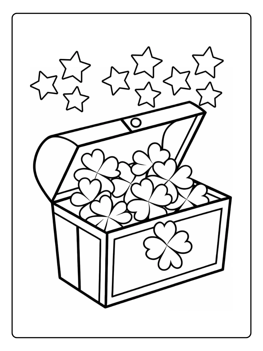shamrock coloring page (8)