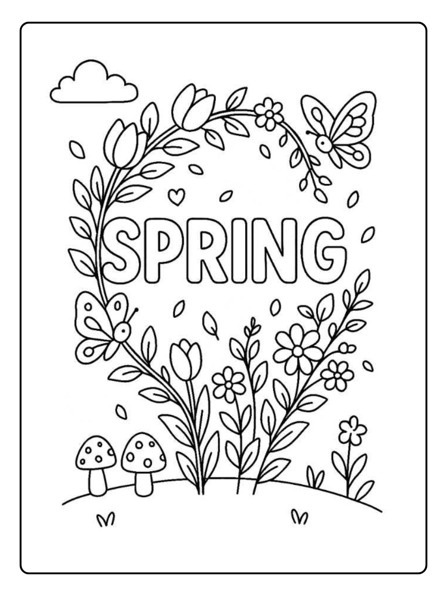 spring coloring sheets (11)