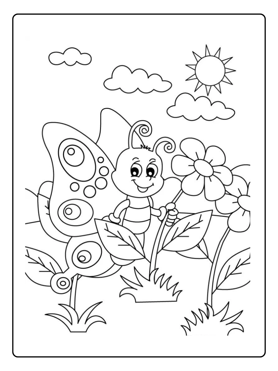spring coloring sheets (14)