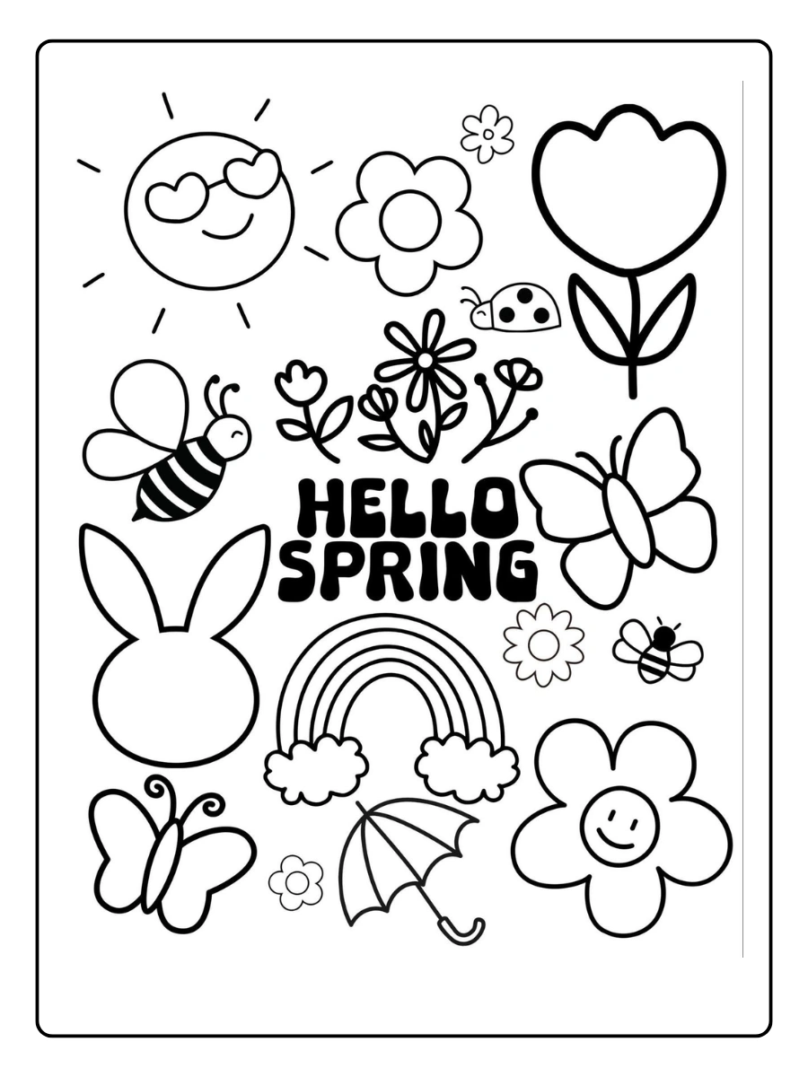spring coloring sheets (5)