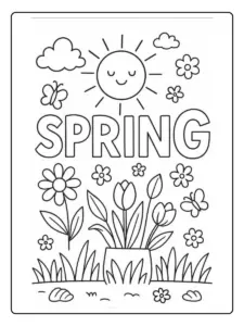 spring coloring sheets (6)
