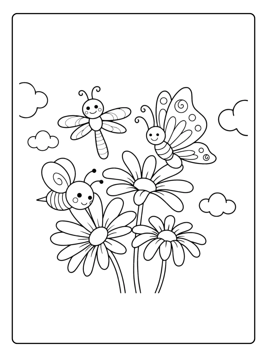 spring coloring sheets (9)